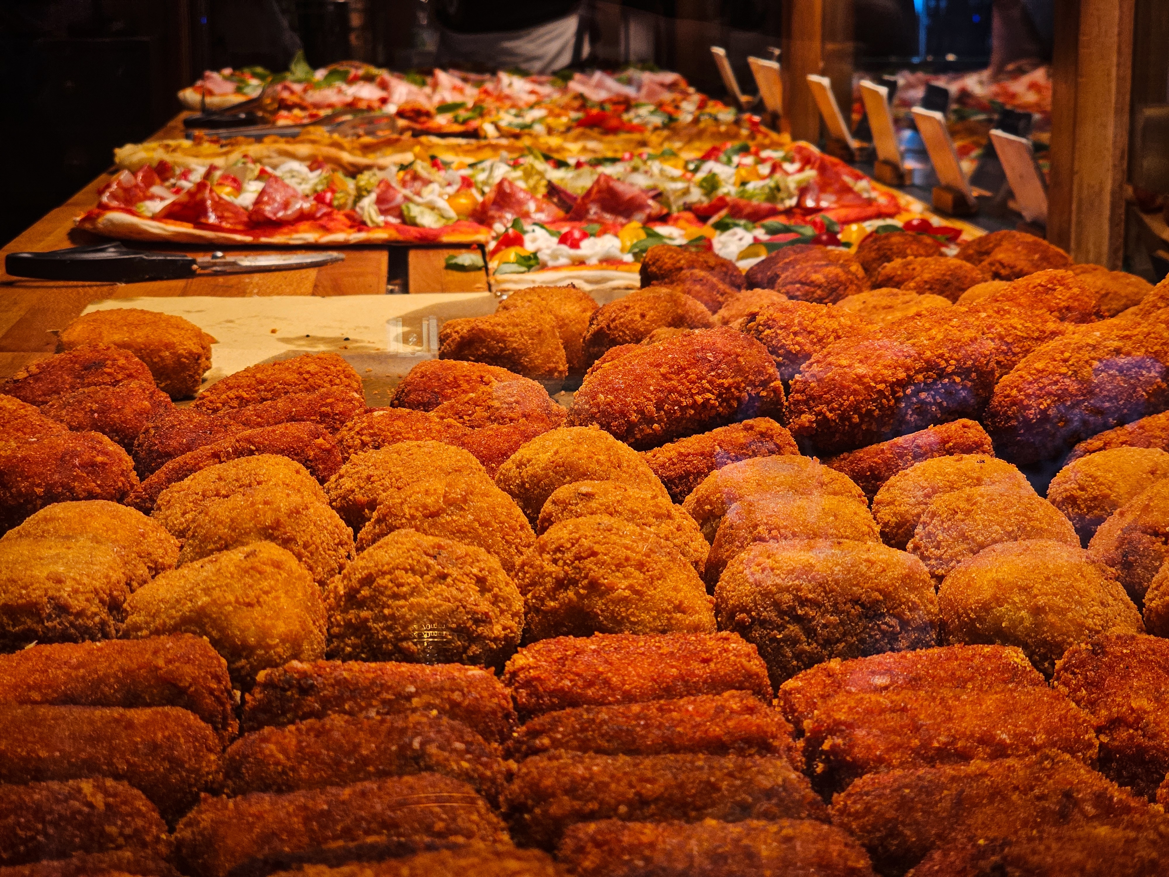 Food tour fried platter in Rome, Italy